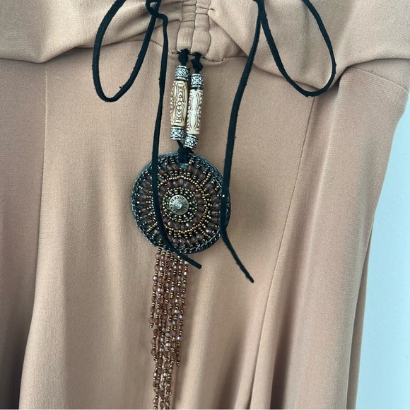 NWT La Belle Vintage Deadstock Tribal Native American Asymmetrical Hem Dress - Picture 3 of 7